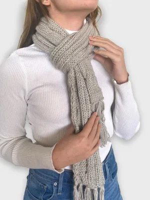 Touch of Grey Alpaca Scarf