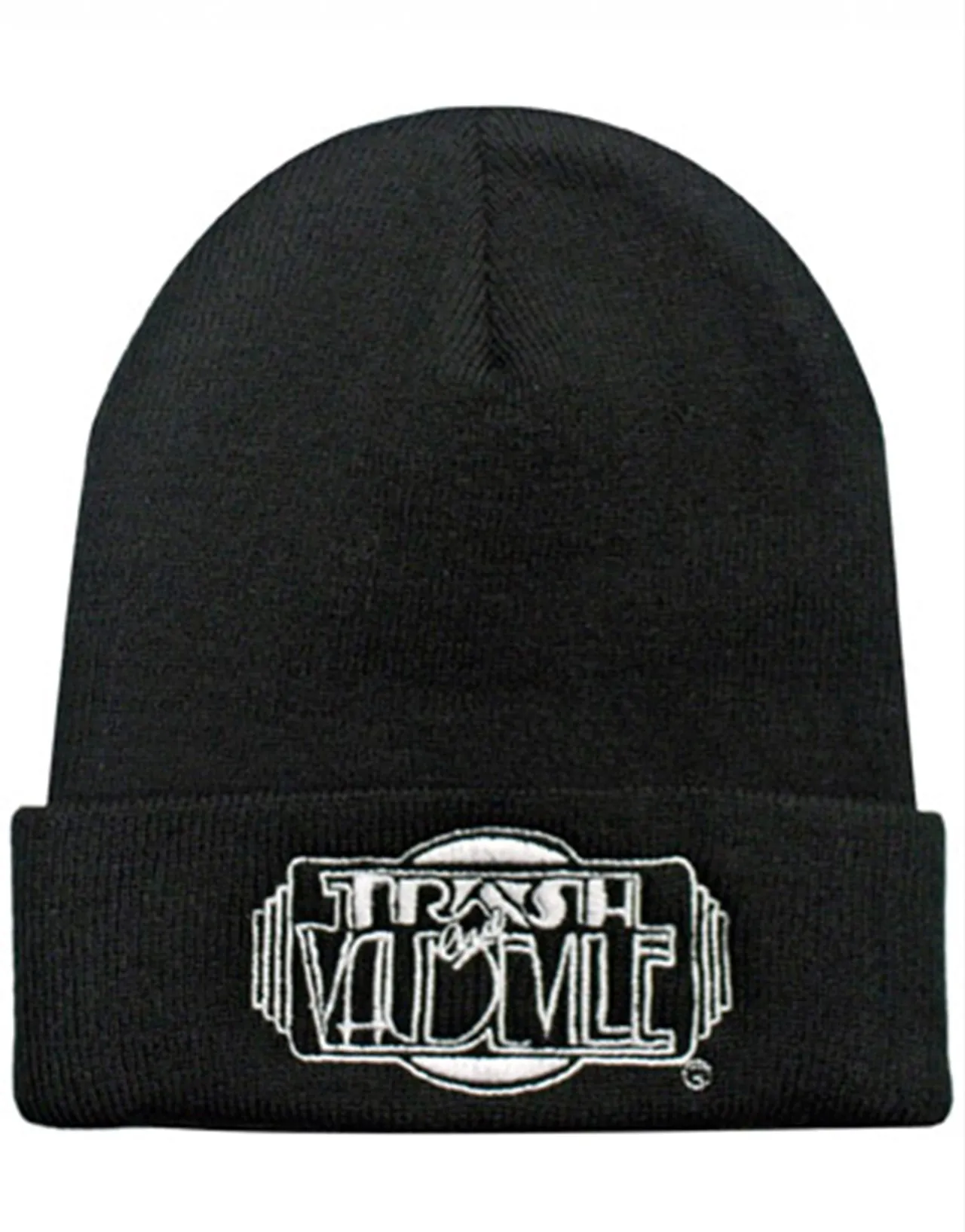Trash & Vaudeville White Logo Beanie