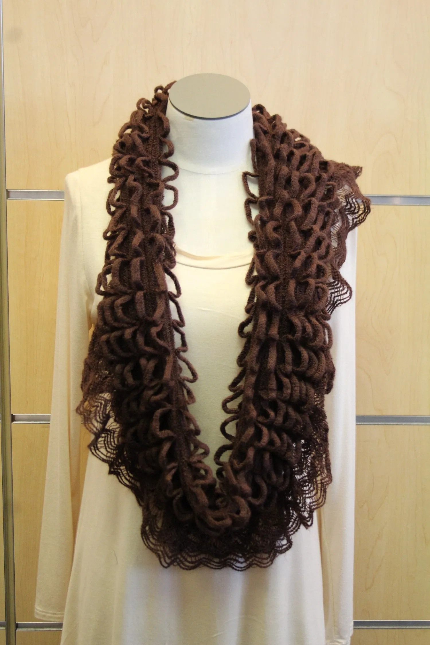Treska | Infinity Sweater Scarf Brown