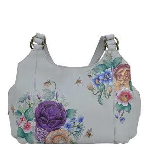 Triple Compartment Large Satchel - 652