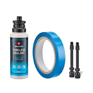 Tubeless Conversion System For Road Bikes - 55mm Valves - 19mm Tape   Sealant