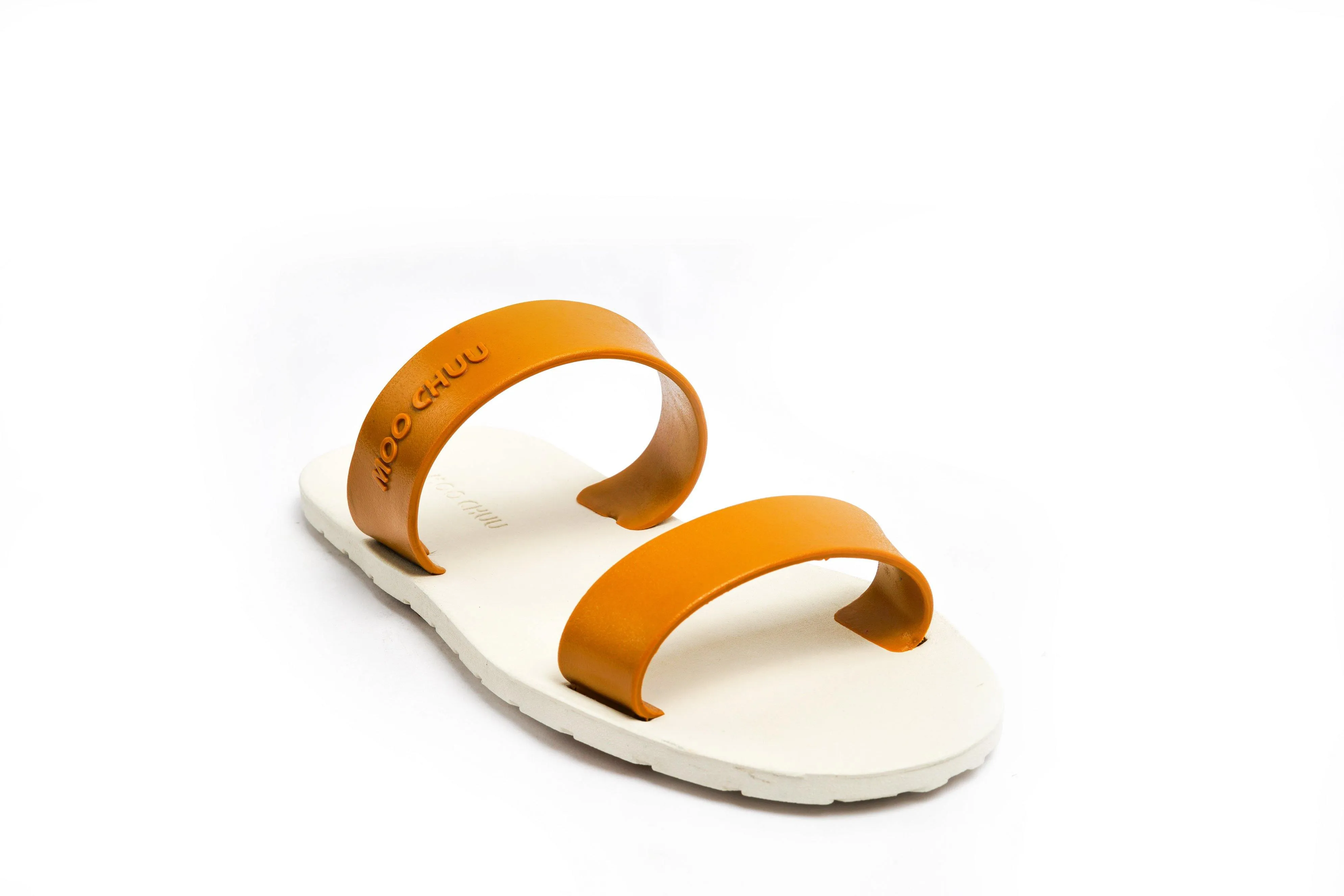 Twin White Sole Caramel Strap