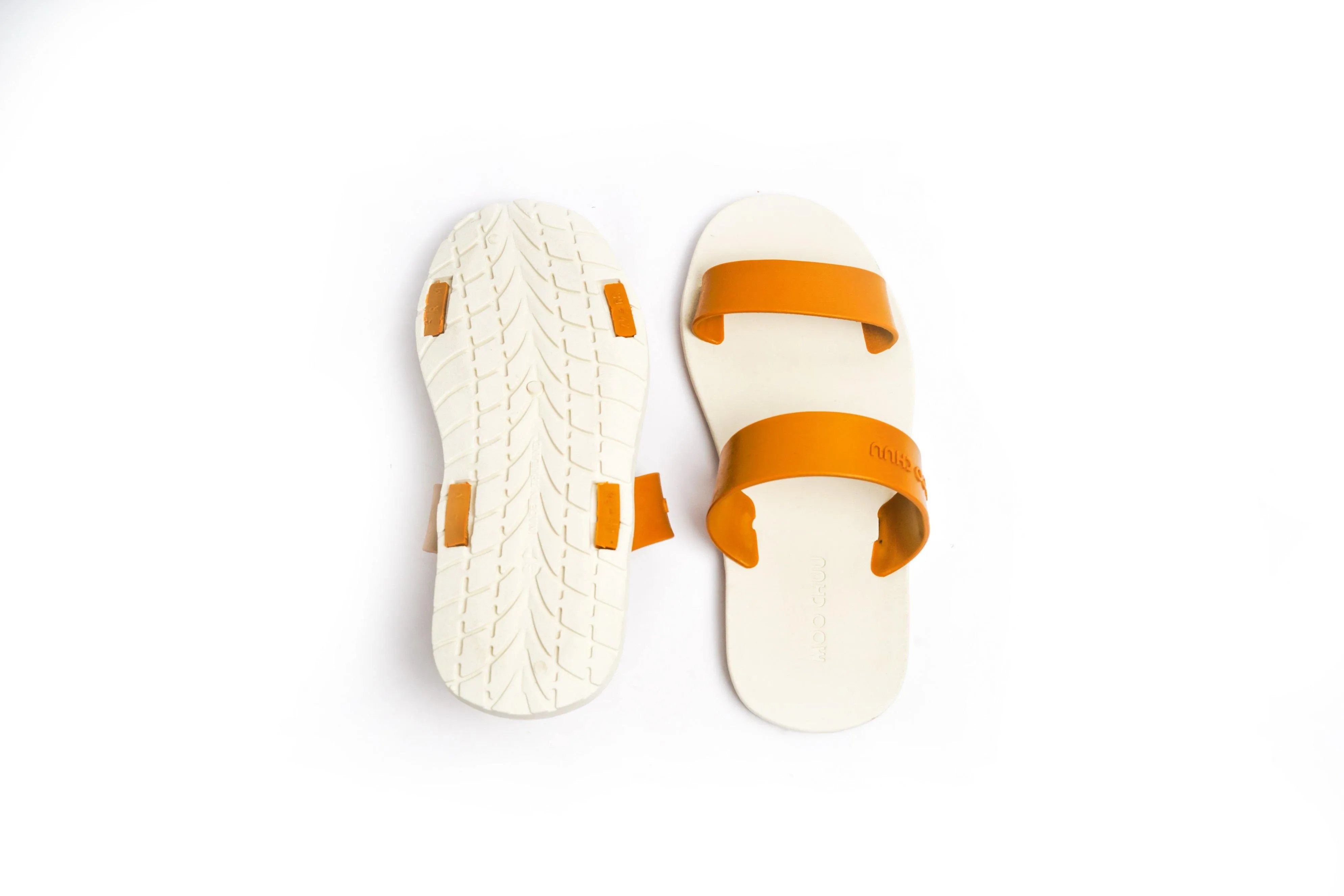 Twin White Sole Caramel Strap