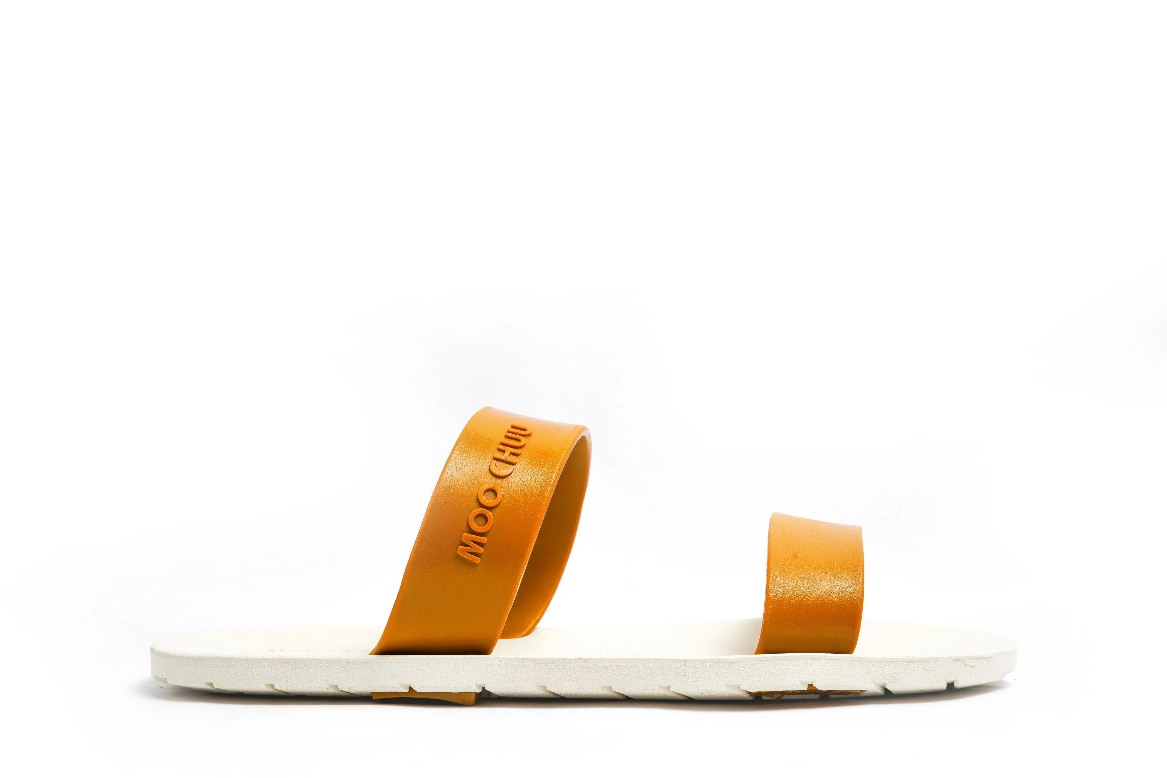 Twin White Sole Caramel Strap