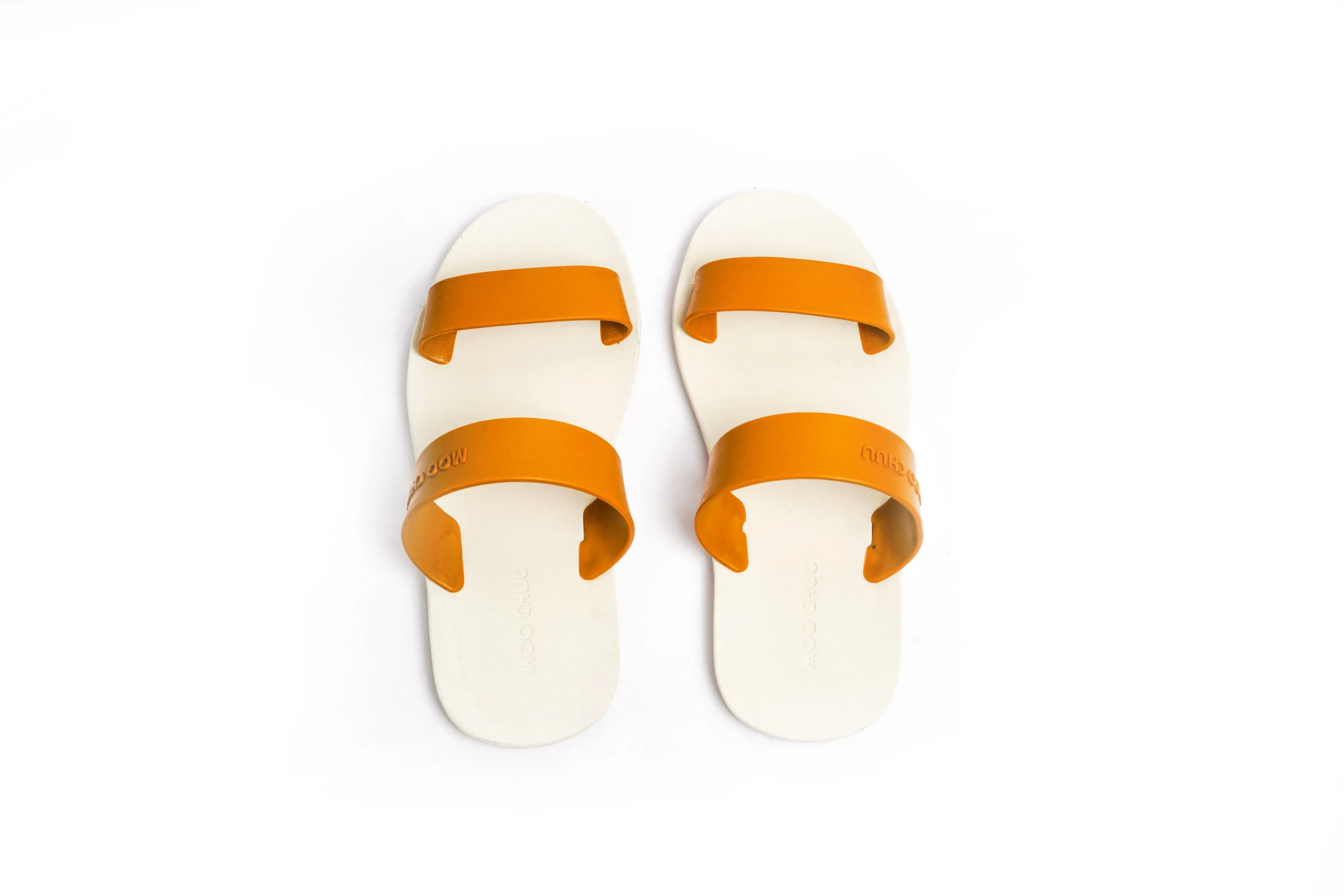 Twin White Sole Caramel Strap