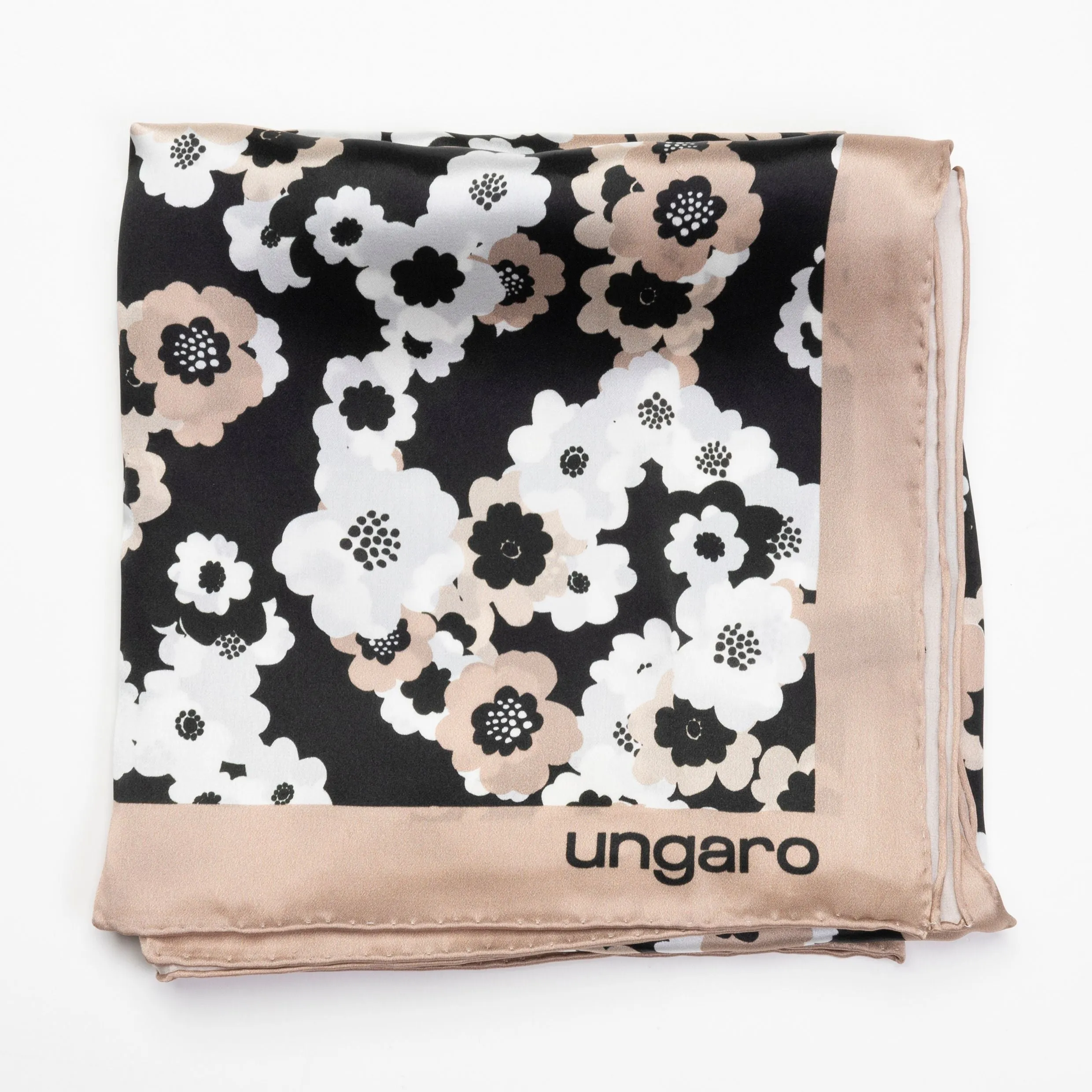 Ungaro UFL317X-Silk scarf Chiara Beige