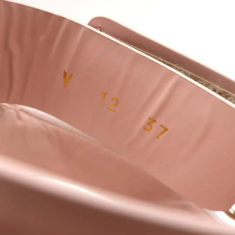 Valentino Rockstud Sport Sandals Pink Leather & Canvas Size 37