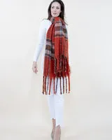 Vibrant Colorful Plaid Scarf