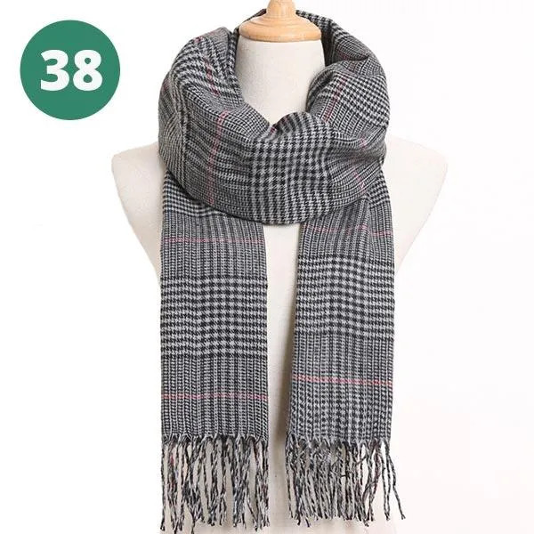 Warm Plaid Scarves