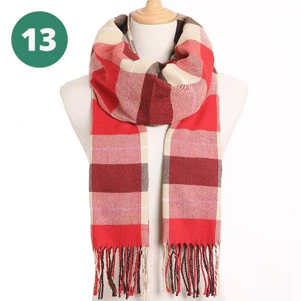 Warm Plaid Scarves