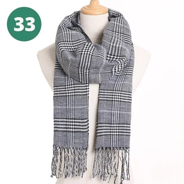 Warm Plaid Scarves