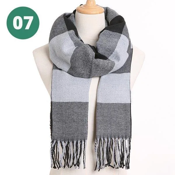 Warm Plaid Scarves
