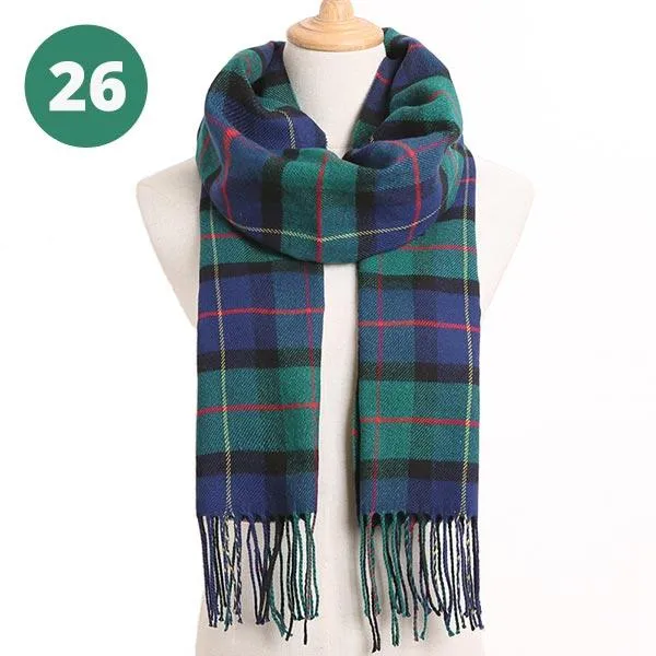Warm Plaid Scarves
