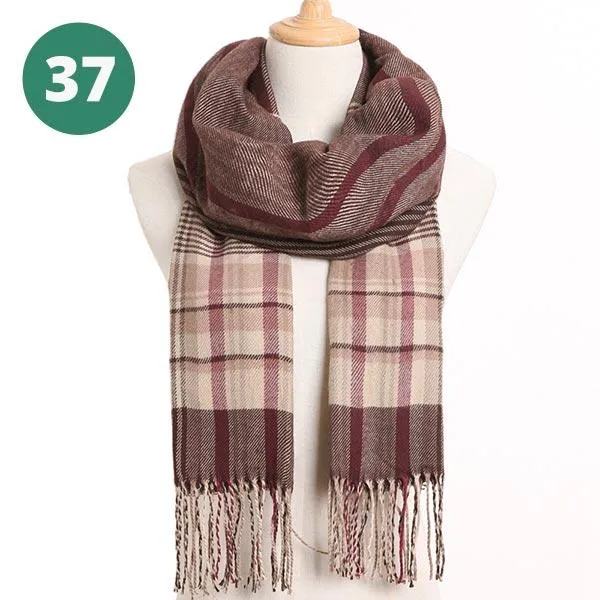 Warm Plaid Scarves