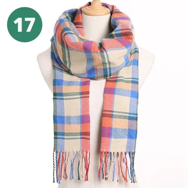 Warm Plaid Scarves