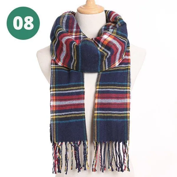 Warm Plaid Scarves