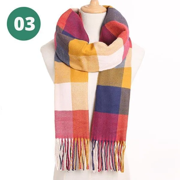 Warm Plaid Scarves