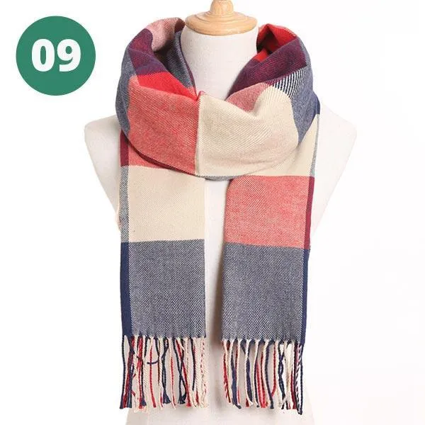 Warm Plaid Scarves