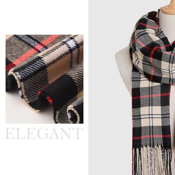 Warm Plaid Scarves