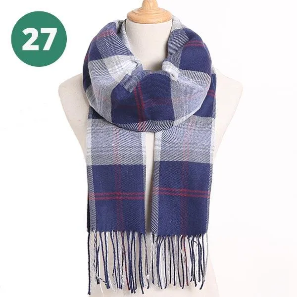 Warm Plaid Scarves