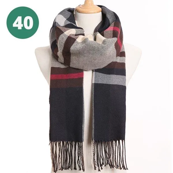 Warm Plaid Scarves