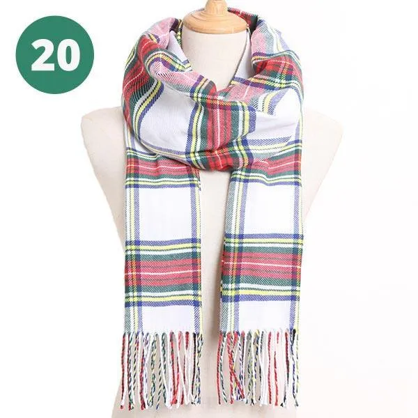 Warm Plaid Scarves