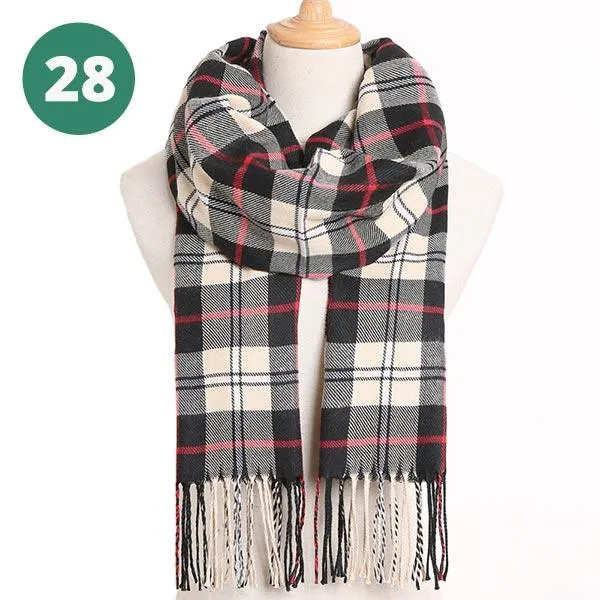 Warm Plaid Scarves