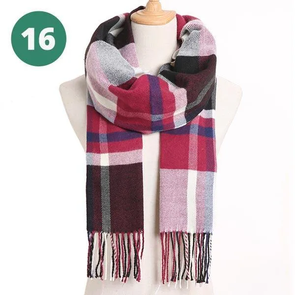 Warm Plaid Scarves