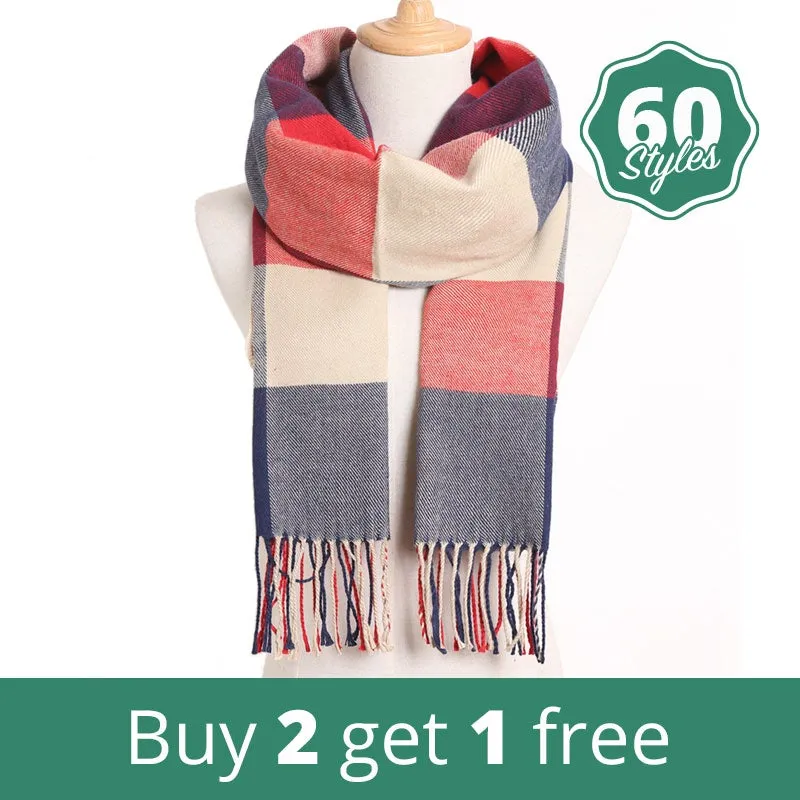 Warm Plaid Scarves