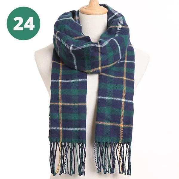 Warm Plaid Scarves