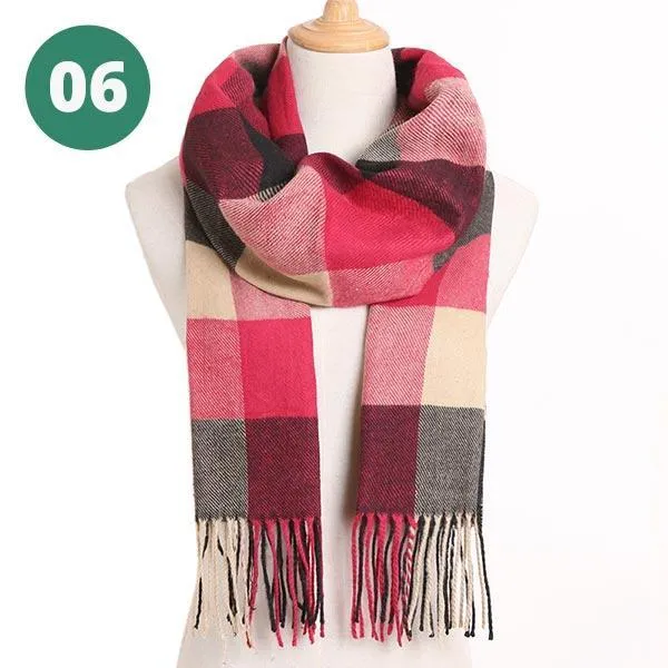 Warm Plaid Scarves