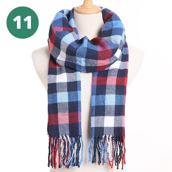 Warm Plaid Scarves