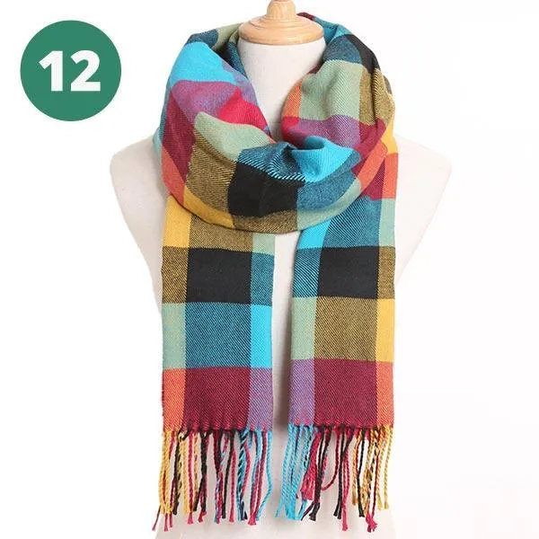 Warm Plaid Scarves