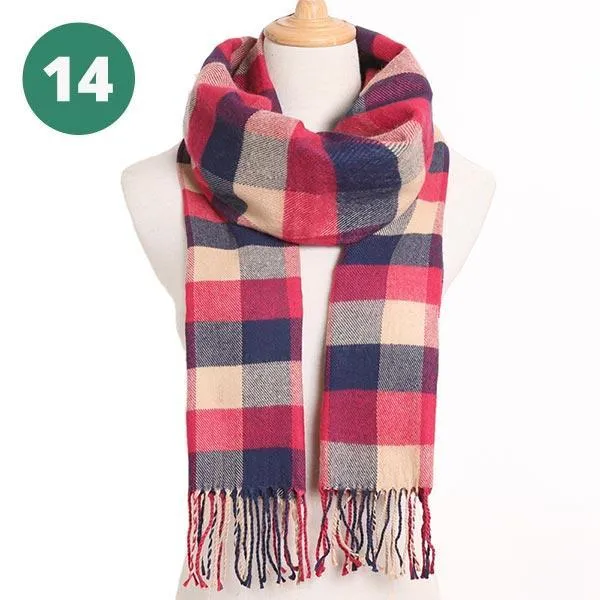 Warm Plaid Scarves