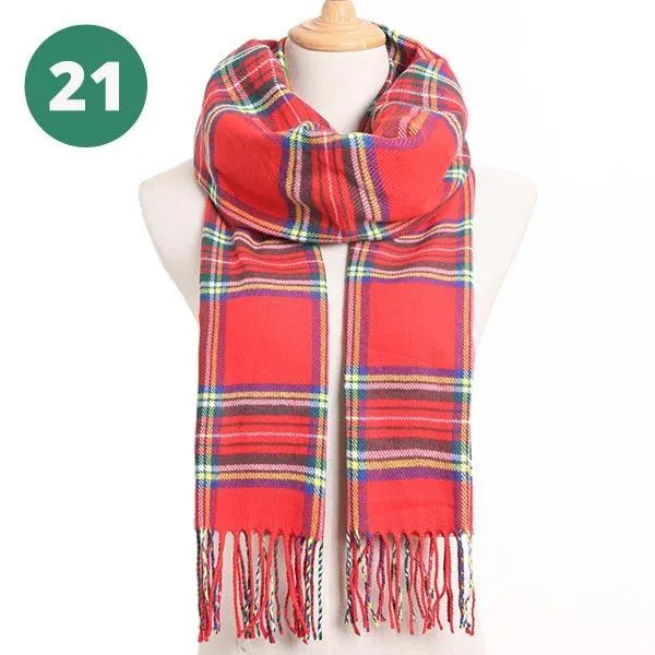 Warm Plaid Scarves