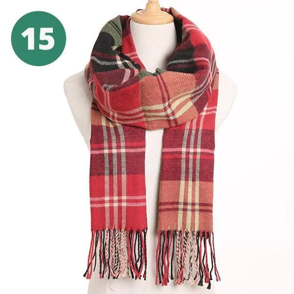 Warm Plaid Scarves