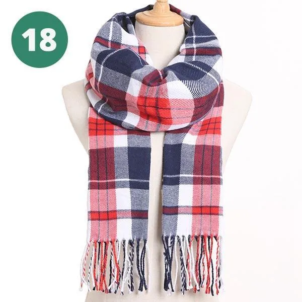 Warm Plaid Scarves