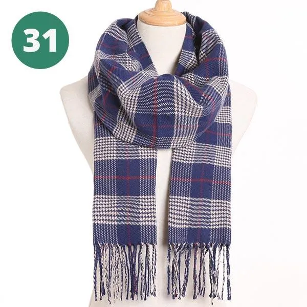 Warm Plaid Scarves
