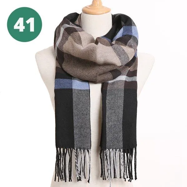 Warm Plaid Scarves