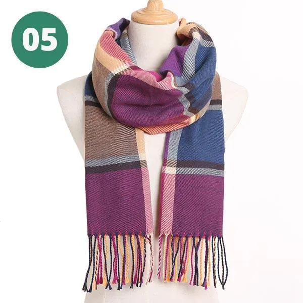 Warm Plaid Scarves