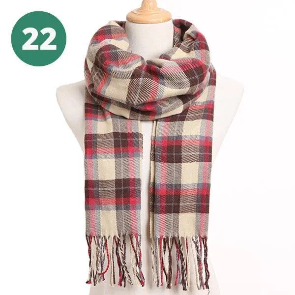 Warm Plaid Scarves