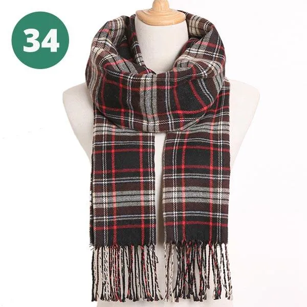 Warm Plaid Scarves