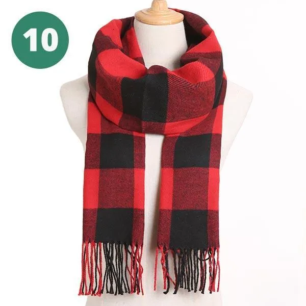 Warm Plaid Scarves