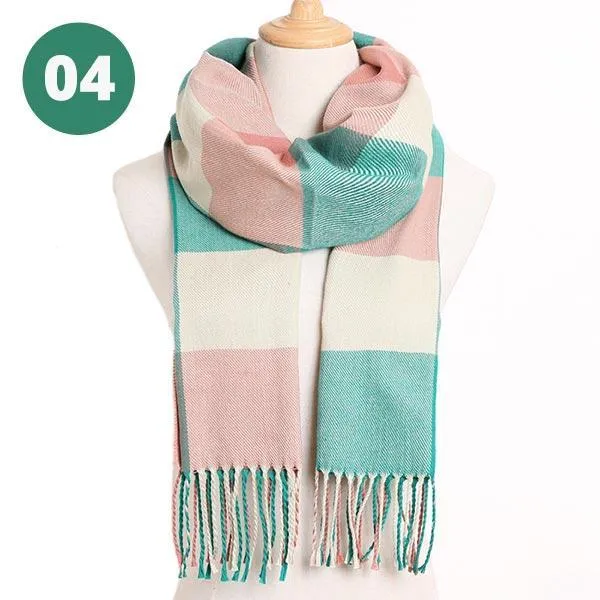 Warm Plaid Scarves