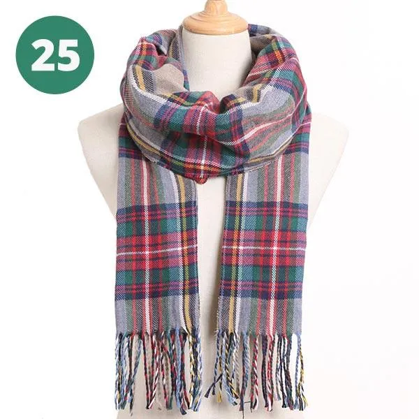 Warm Plaid Scarves