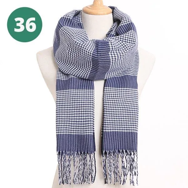 Warm Plaid Scarves