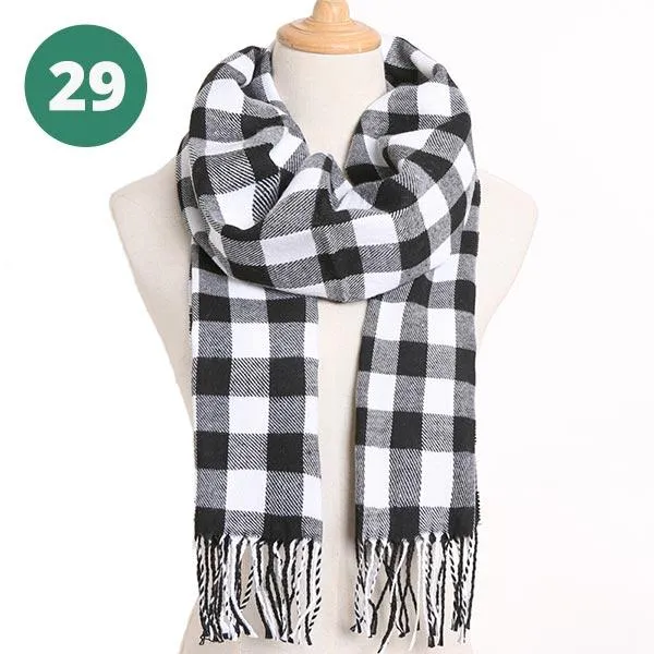 Warm Plaid Scarves