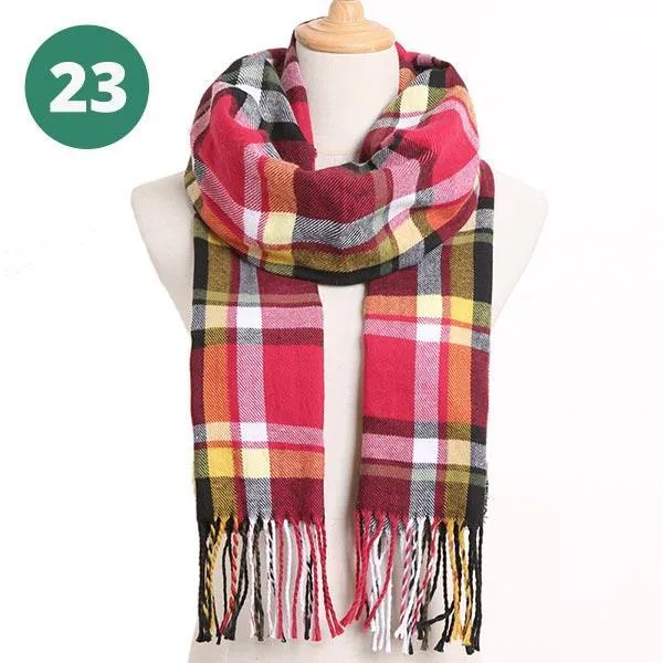 Warm Plaid Scarves