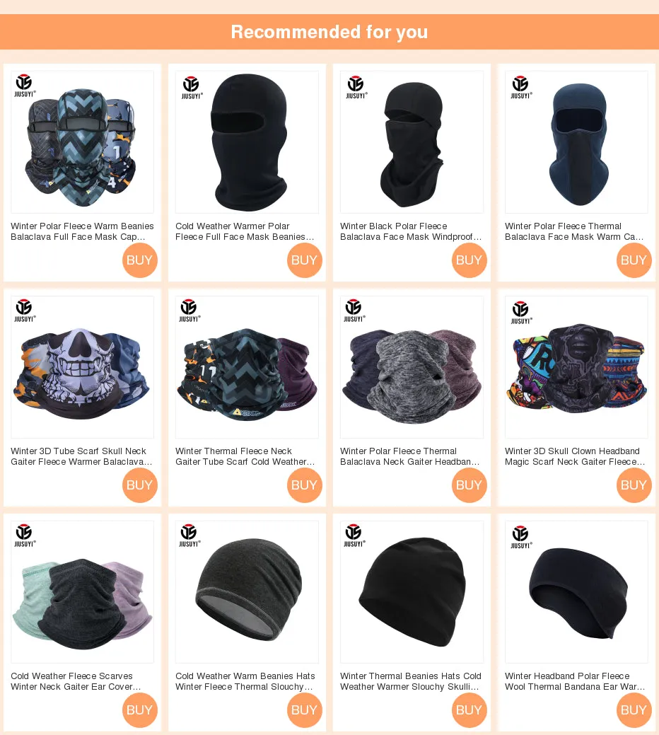 Warm Thermal Fleece Tube, Face Cover, Scarf & Headband..