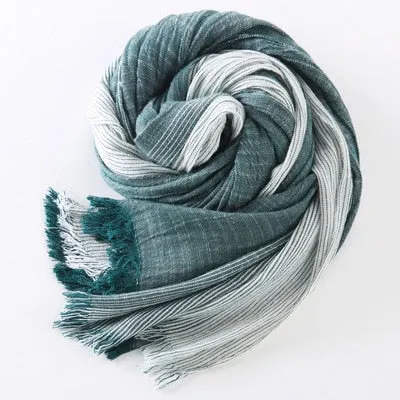 West Louis™ Plaid Woven Wrinkled Scarf